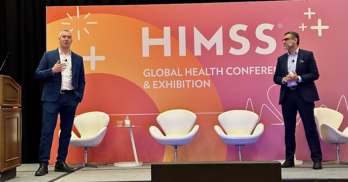 Nabile Safdar, chief AI officer at Emory Healthcare, and Bernardo Bizzo, senior director of artificial intelligence at Mass General Brigham 