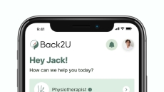 Interface of the Back2U mobile app