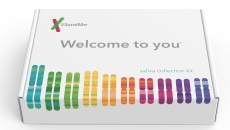 A 23andMe saliva collection kit