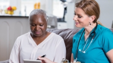 Nurse with a patient