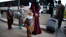Afghan Refugees Arrive At Dulles Airport Outside Nation's Capital