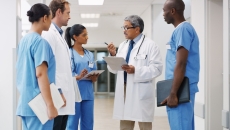 Healthcare professionals in a consultation