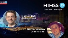 Darren Webber and Nathan Licht at Cedars-Sinai_Las Vegas skyline Photo by halbergman/E+/Getty Images