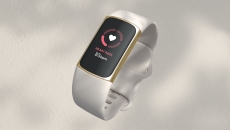 Fitbit Charge 5 on a blank backdrop