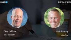 Greg LeGrow at athenahealth and Mark Fleming at Availity_ Doctor filling out a prescription Photo by Kubra Cavus/iStock/Getty Images Plus