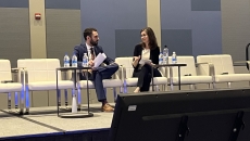 Moderator David Gray and Jodi Daniel