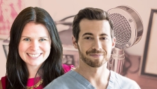 Podcast guests Jenn Fried and Dr. Justin Barad