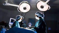 Surgeons in an operating room