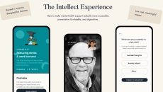 The Intellect app available on iOS and Android devices