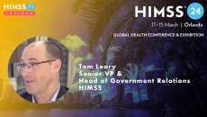 Tom Leary at HIMSS_ Palm trees and skyscrapers in Orlando Photo by Gabriele Maltinti/iStock/Getty Images Plus