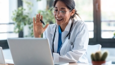 Doctor doing telehealth