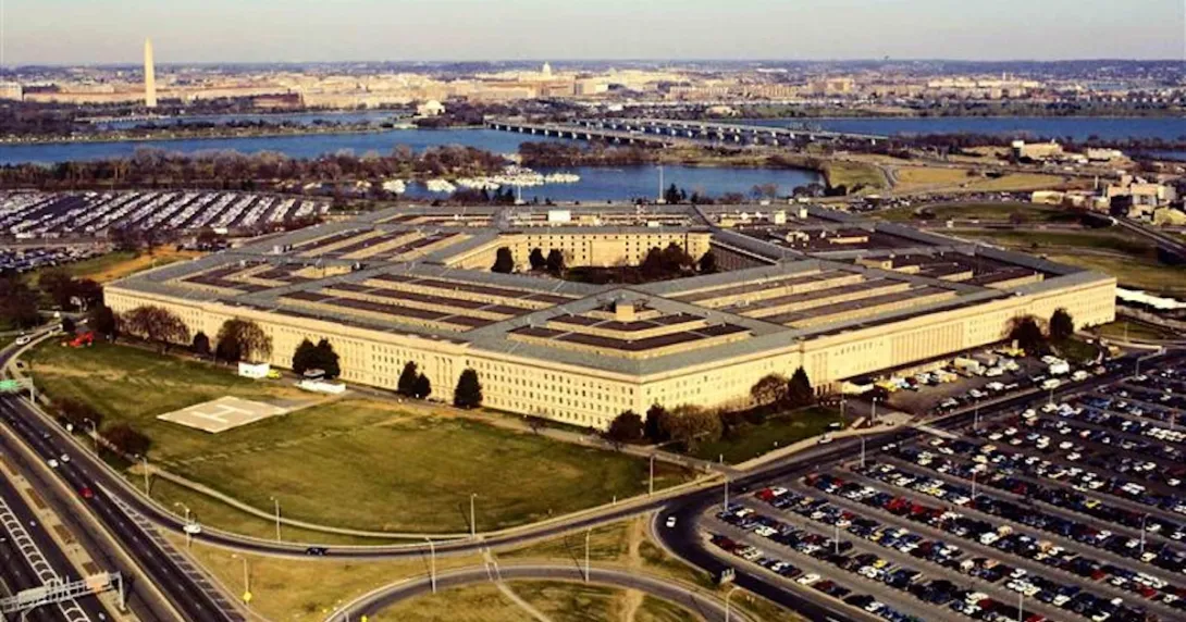Arial view of The Pentagon