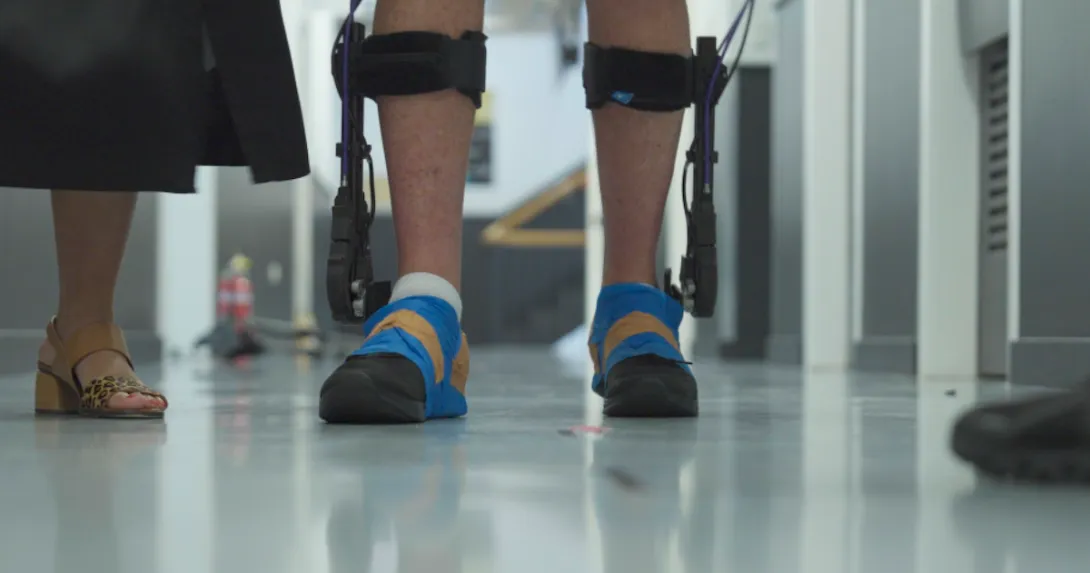 Robotic ankle support exoskeleton developed at The University of Queensland