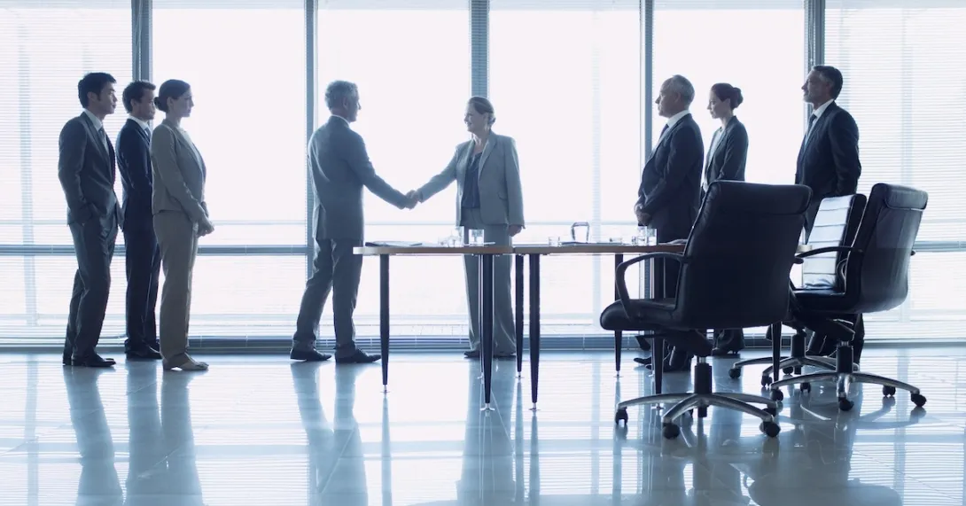 Executives in a meeting