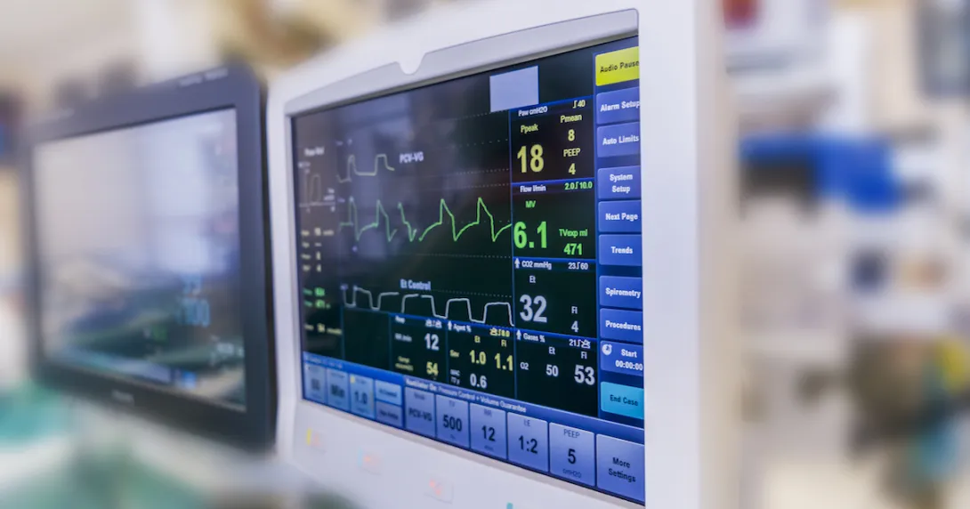 Heart monitor screen