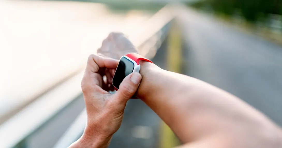 Close-up of smart watch