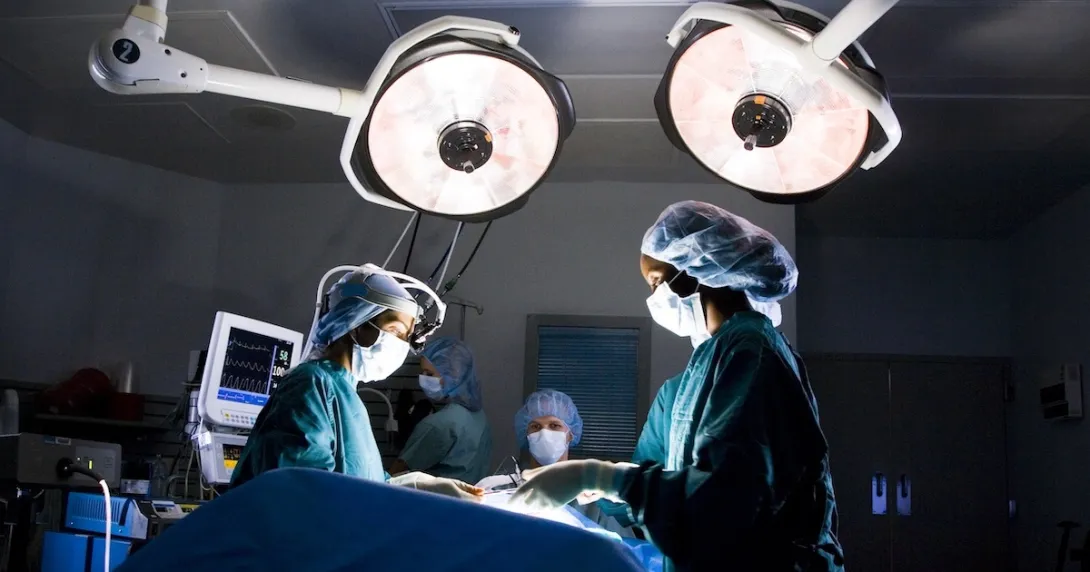 Surgeons in an operating room