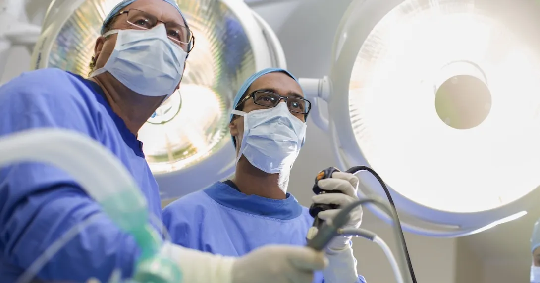 Surgeons in an operating room